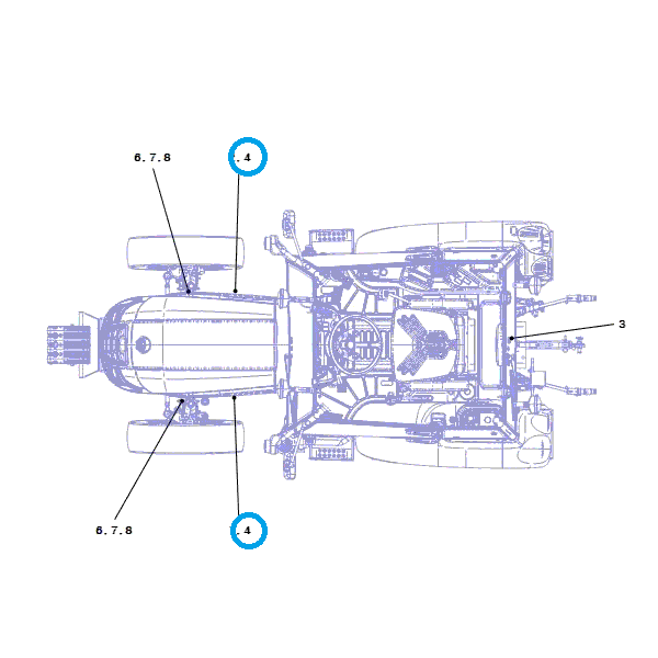 Naklejka S-HST / TRG980 / LS Tractor 40430974 | Traktor.com.pl