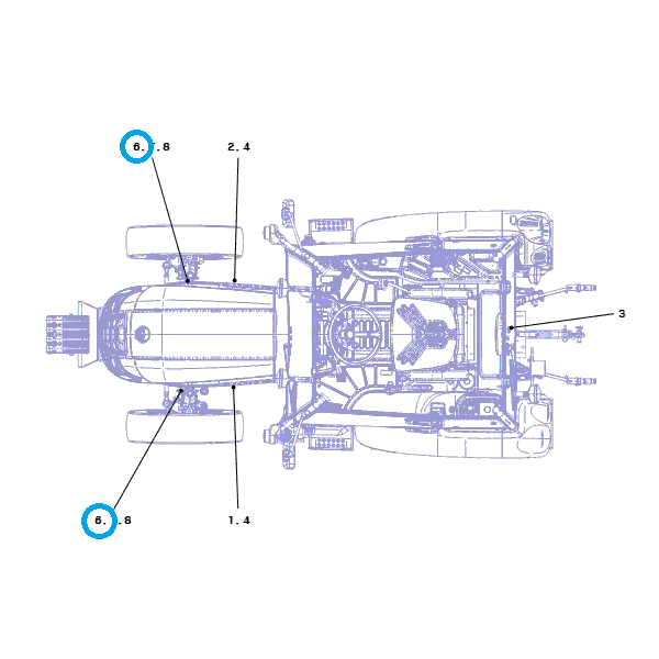 Naklejka emblemat LS MT3.50 / TRG980 / LS Tractor 40433419 | Traktor.com.pl