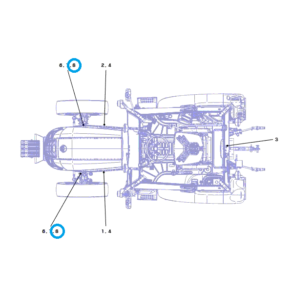 Naklejka emblemat LS MT3.60 / TRG980 / LS Tractor 40433421 | Traktor.com.pl