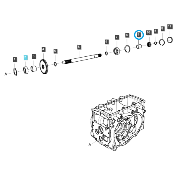 PTO/PTO hriadeľ / TRG287 / Ls Traktor 40010219