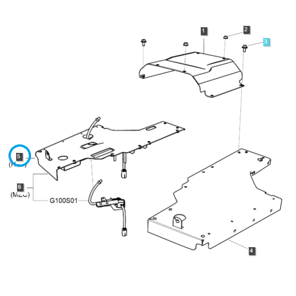 Schutz – rechter Boden / RHDGG840 / Ls Traktor 40192526