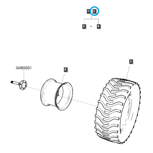 Pravé koleso 43x16-20 / TRG490 / Ls Traktor 40386738