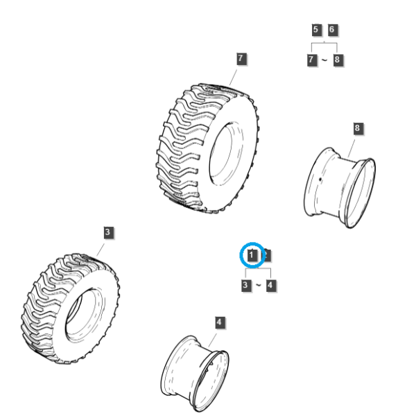 Levé kolo 23x8,5-12 / G490 / Ls Traktor 40450580