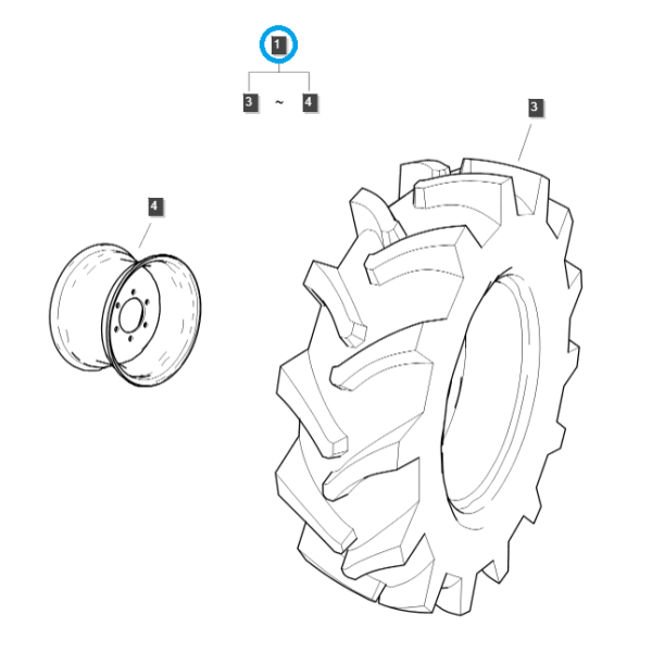 Rad 23x8,5-12 / G490 / Ls Traktor 40450730