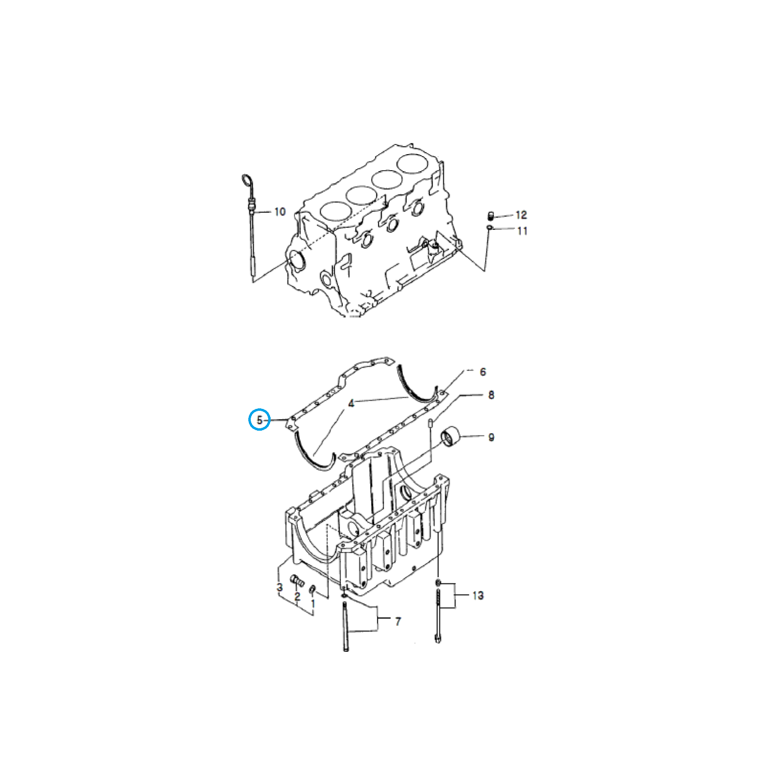 Těsnění olejové vany / Traktor LS / LS R41 / LS U43 / LS U50 / LS U60 / EGQ145 / č. 40006842