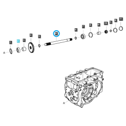 Wałek WOM/PTO (mid)/ TRG287 / LS Tractor 40009090