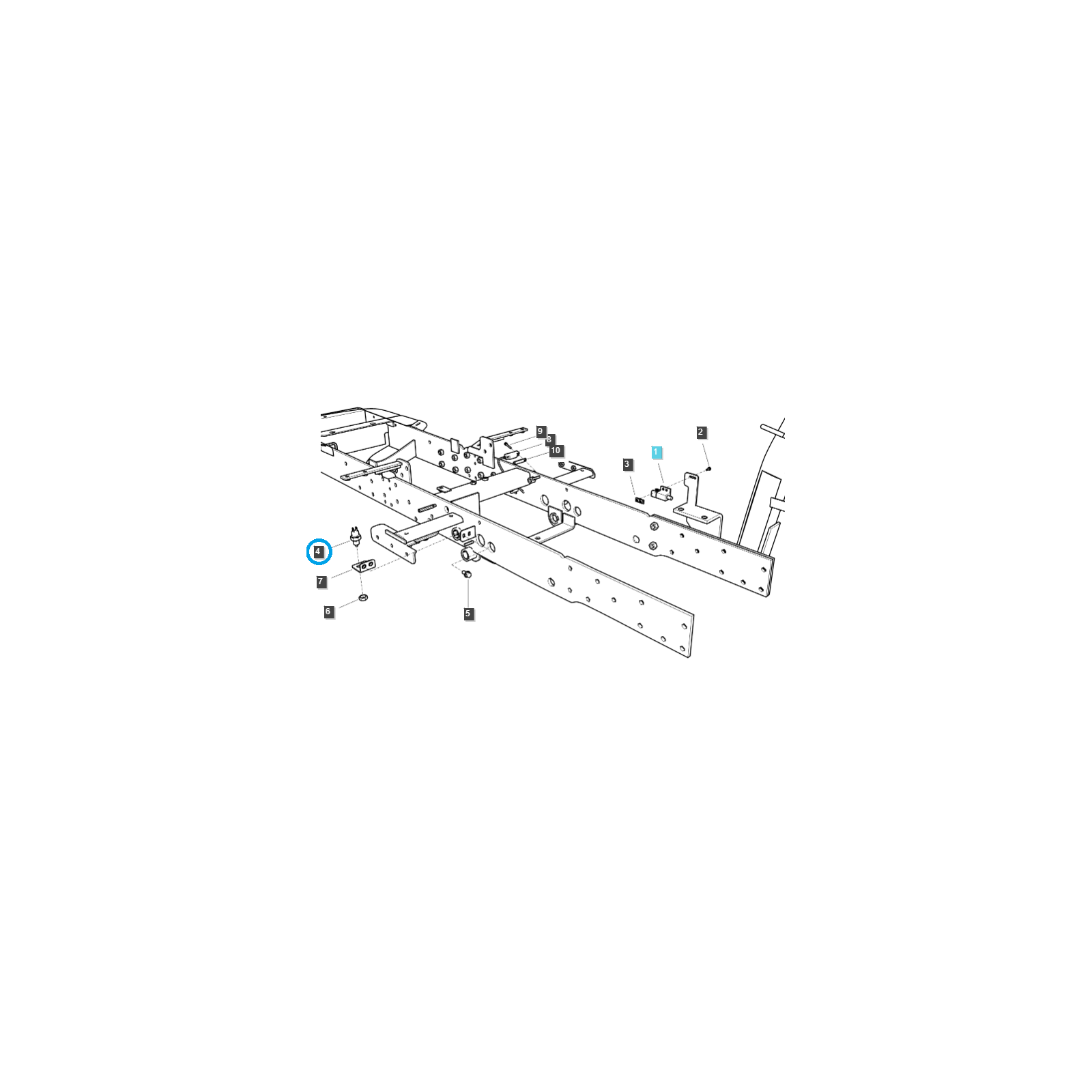 Clutch Pedal Position Sensor / TRG750 / LS Tractor / No. 40007114