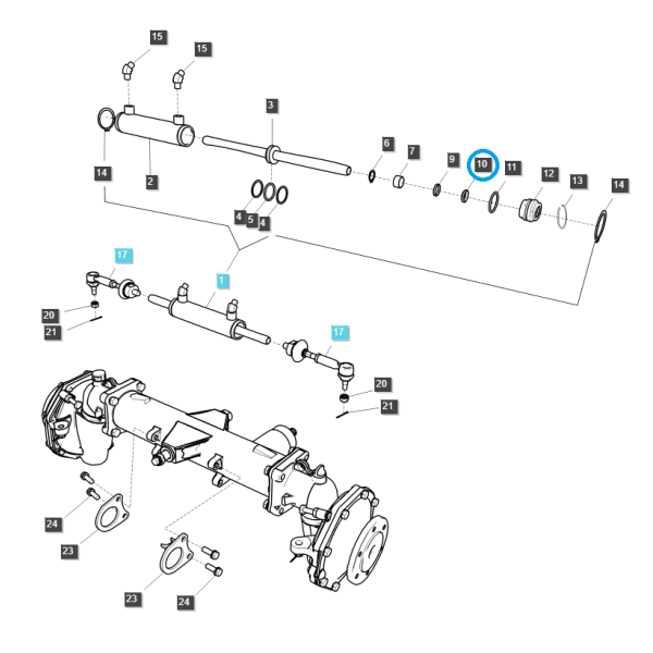 Tesnenie / Traktor LS / LS XJ25 / TRG630 / Traktor LS / Č. 40249471