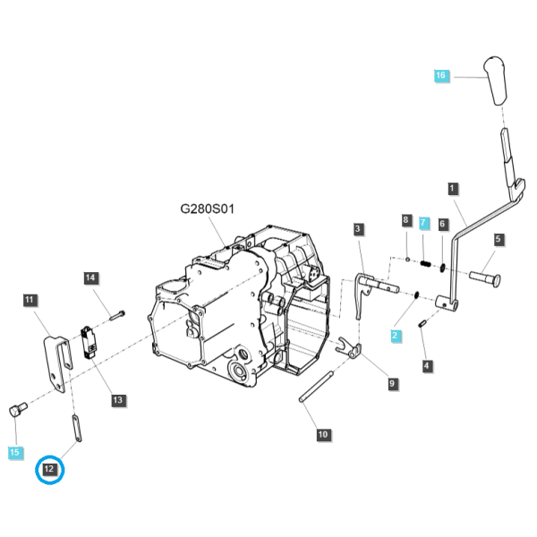 Placa de sensor de proximidad / LS XJ25 / TRG670 / LS Tractor / n.º 40268748