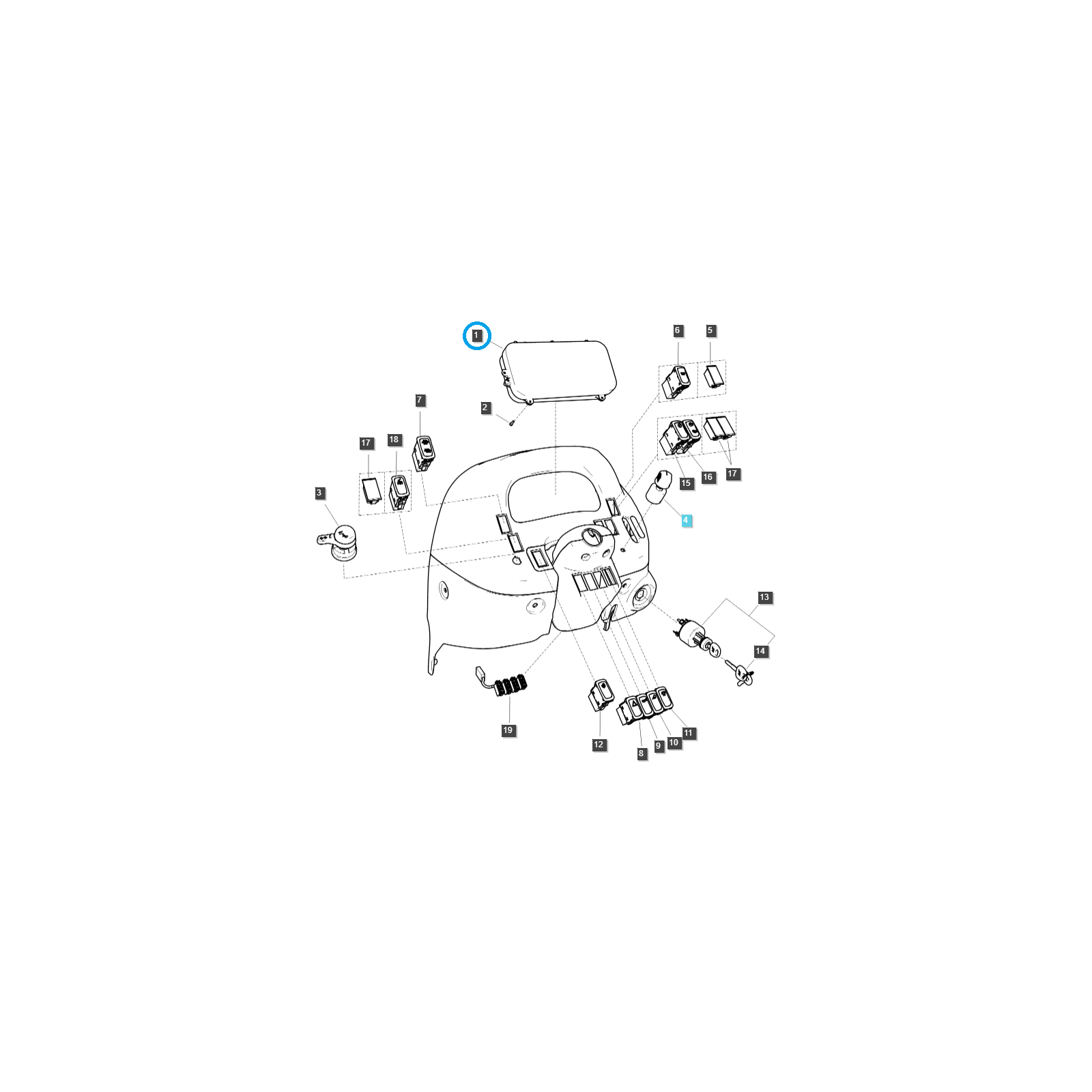 Tableau de bord / Tableau de bord / LS MT3.35 / LS MT3.40 / LS MT3.50 / LS MT3.60 / TRG750 / LS Tractor / no.