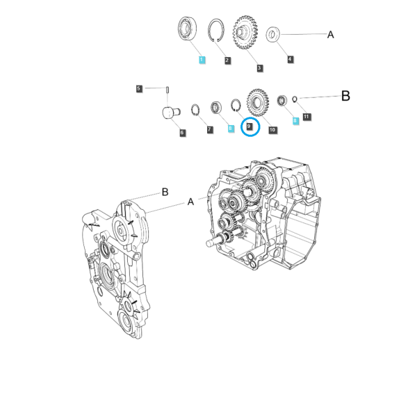 Anillo Seeger / S811035001 / Tractor LS / n.º 40122991