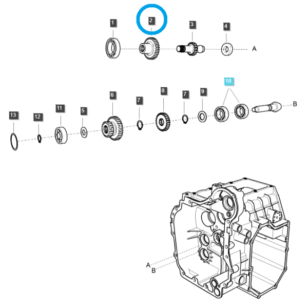 Ozubené koleso (DRV) 30T / TRG285 / Ls Traktor 40348238