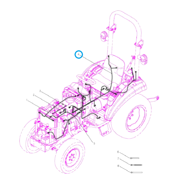 Hlavný káblový zväzok / TRG730 / LS Traktor 40397099