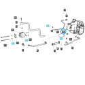 Adaptér hydraulického filtru / TRG823 / Traktor LS / Č. 40220230