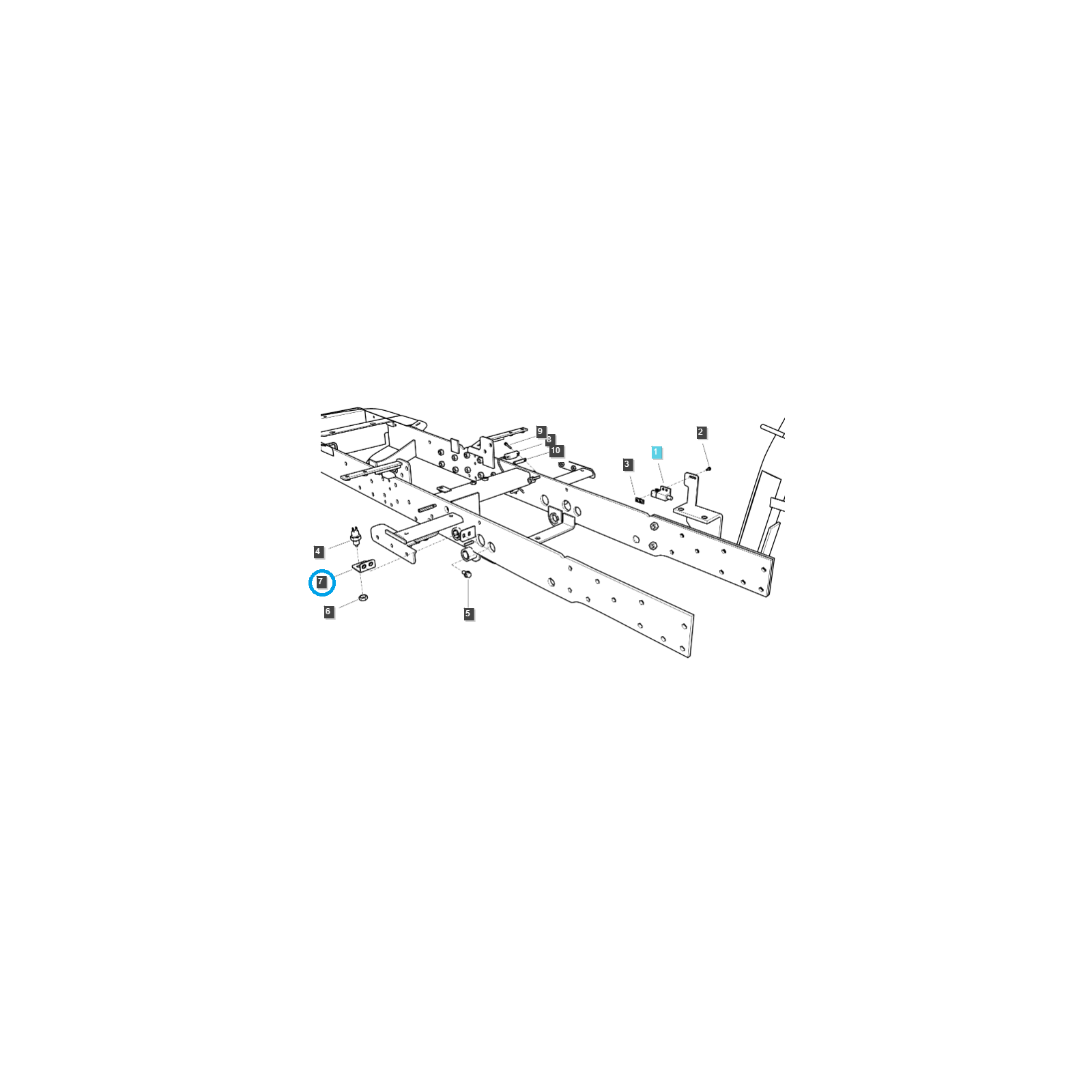 Support de capteur de position d'embrayage / support / LS XJ25 / TRG750 / 40292868