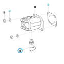 Koleno čerpadla posilovače řízení 3/8 / TRG630 / Traktor LS / č. 40318956