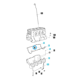 Joint de carter d'huile / LS Tractor / LS R 41 / LS U 43 / LS U 50 / LS U 60 / EGQ145 / no. 40007387