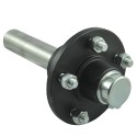 Hub with wheel pin, 40 x 150, Hub