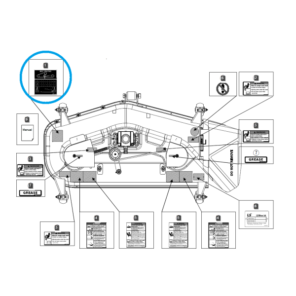 Informační nálepka / LS Traktor č. 40376541