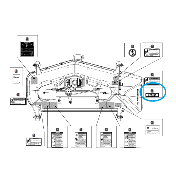 Informationsaufkleber / LS-Traktor Nr. 40255437