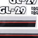 Kubota GL29 stickers
