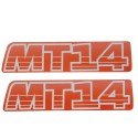 Nálepky Mitsubishi MT14
