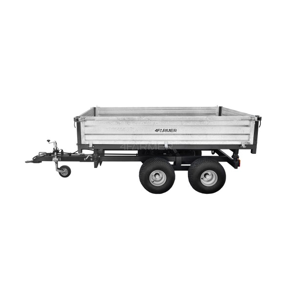 Dvojnápravový poľnohospodársky príves 2,5T s prívesom 4FARMER
