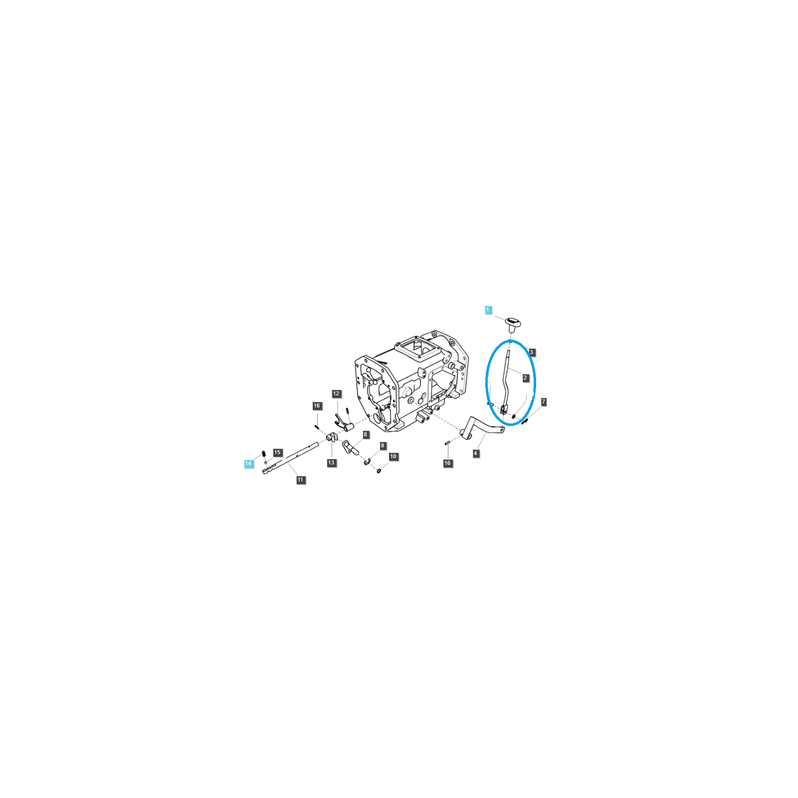 Řadící páka / Ls Traktor č. 40400668