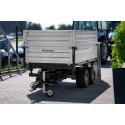 Two-axle agricultural trailer 2.5T with kiper and extensions 4FARMER