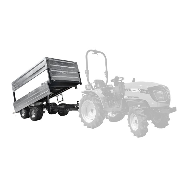 Remorque agricole à deux essieux 2,5T avec kiper et extensions 4FARMER