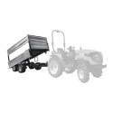 Remolque agrícola de dos ejes 2,5T con kiper y extensiones 4FARMER