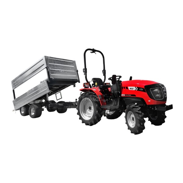 Przyczepa rolnicza dwuosiowa 2,5T z kiprem i nadstawkami 4FARMER