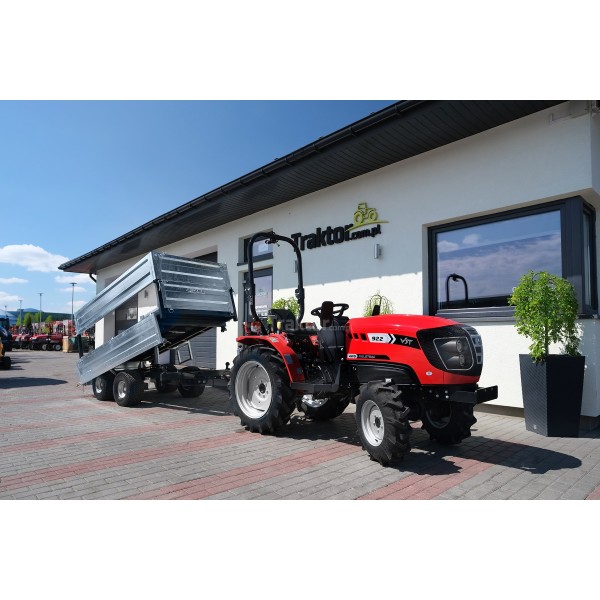 Remorque agricole à deux essieux 2,5T avec kiper et extensions 4FARMER