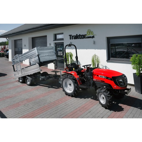 Remorque agricole à deux essieux 2,5T avec kiper et extensions 4FARMER