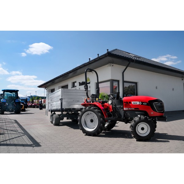 Remolque agrícola de dos ejes 2,5T con kiper y extensiones 4FARMER