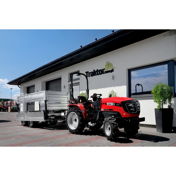 Zweiachsiger landwirtschaftlicher Anhänger 2,5T mit Kipper und Verlängerungen 4FARMER