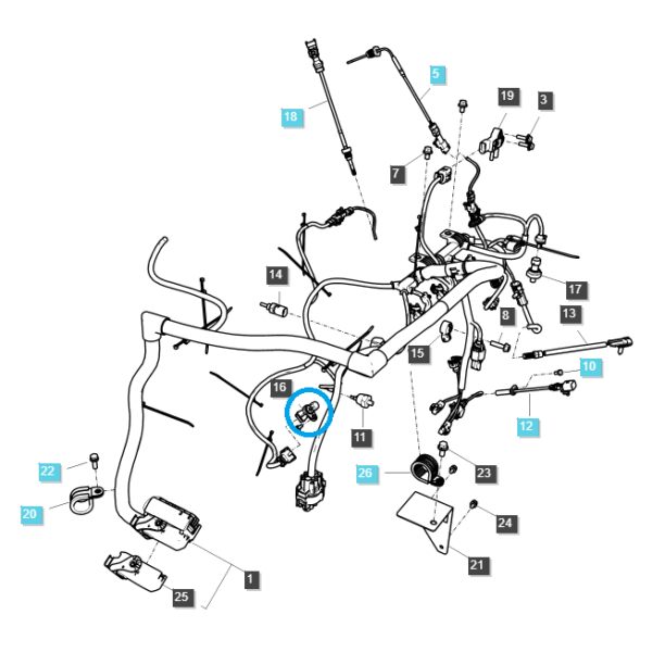 Camshaft Position Sensor / TRG750 / LS Tractor / No. 40273644