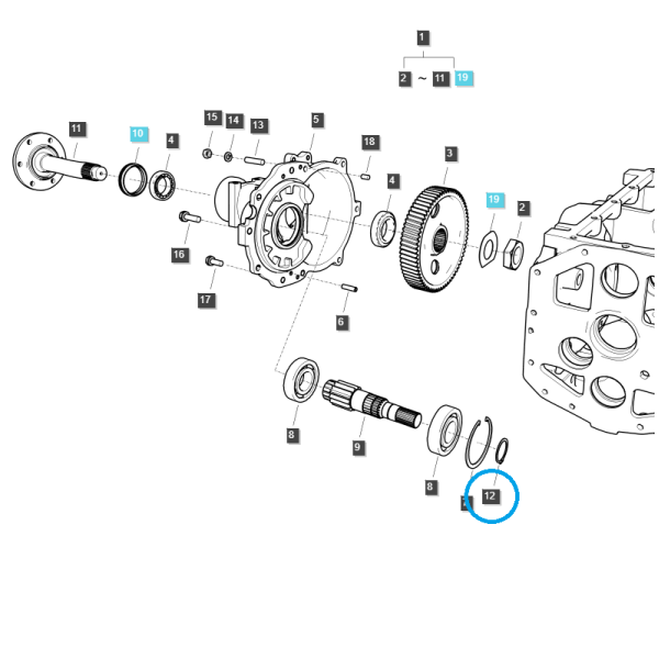 Pierścień segera Ø 45 / S810045001 / LS Tractor 40029279 | Traktor.com.pl