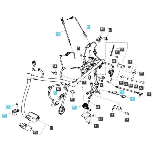 DPF pressure differential sensor / TRG750 / LS Tractor / 40273633