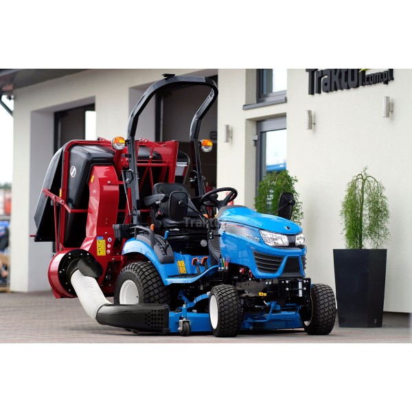 LS-Traktor MT1.25 mit Rasenmäher mit Korb und Grasreifen