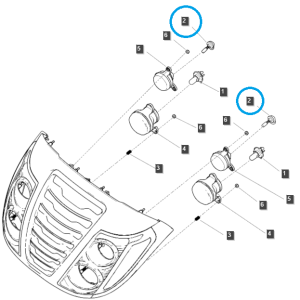 Bombilla / 12V / 27W / GE881 / A1760079 / LS Tractor / no 40162031