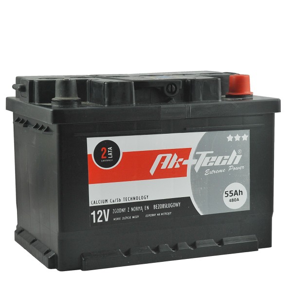 Batterie 12V / 55Ah / 480A / Ak-Tech