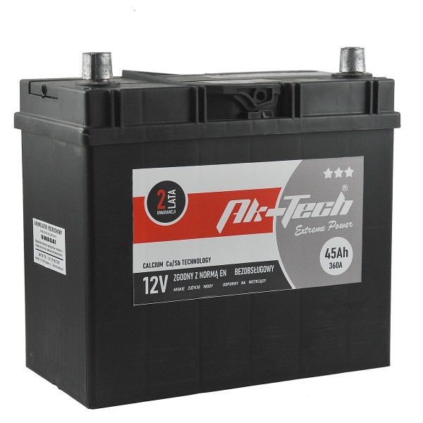 Baterie 12V / 45Ah / 360A / Ak-Tech