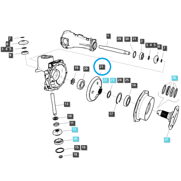 Scheibenrad 38T / TRG400 / Ls Traktor 40347943