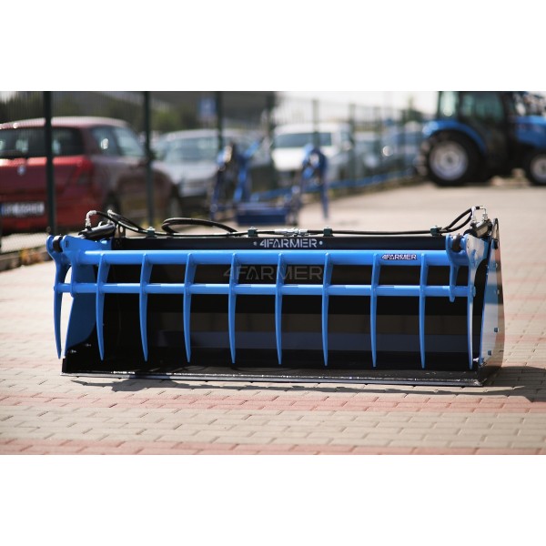 Godet crocodile 180 cm 4FARMER pour chargeurs frontaux LS Tractor