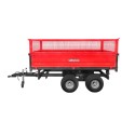 Zweiachsiger landwirtschaftlicher Anhänger 2,5T mit Kipper und Gitteraufsätzen 4FARMER