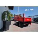 Two-axle agricultural trailer 2.5T with kiper and mesh extensions 4FARMER