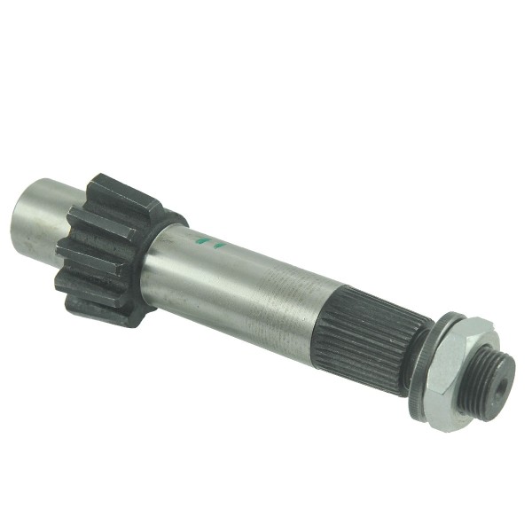 Steering gear shaft / 25.70 x 163 mm / 36T / Yanmar