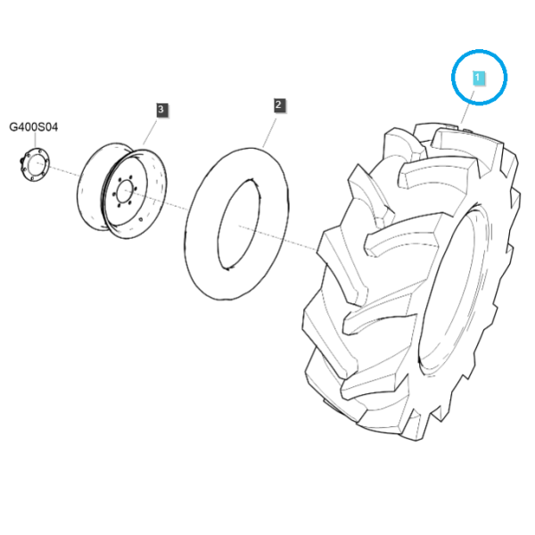 Tire 7-16 / TRG490 / Ls Tractor 40007645