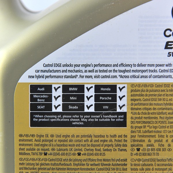 Castrol EDGE 5W-30 LL, Olej silnikowy, 4l